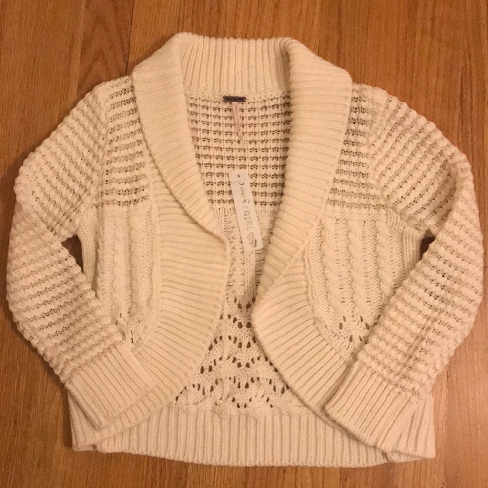 New Girl’s Size 10/12 Beige Cardigan